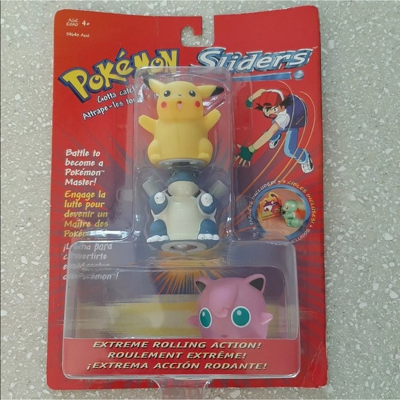 Vintage Pokémon Sliders Pikachu #25 Blastoise #09